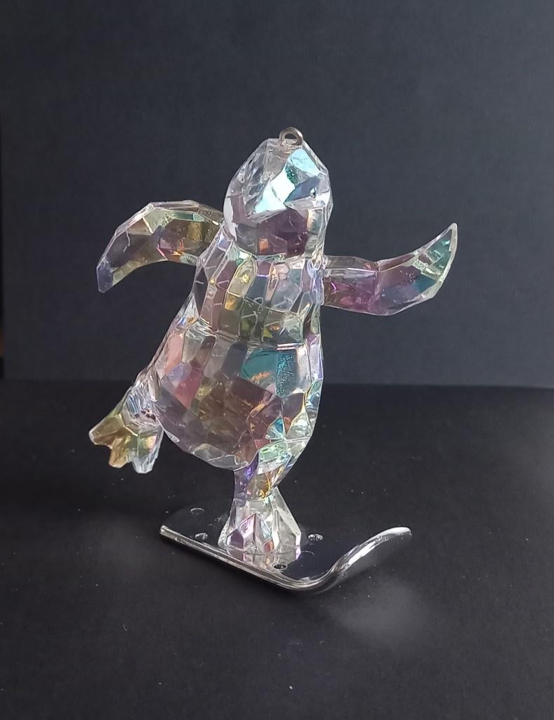 Kerst ornament: pinguïn op snowboard, Diversen, Kerst, Zo goed als nieuw, Verzenden
