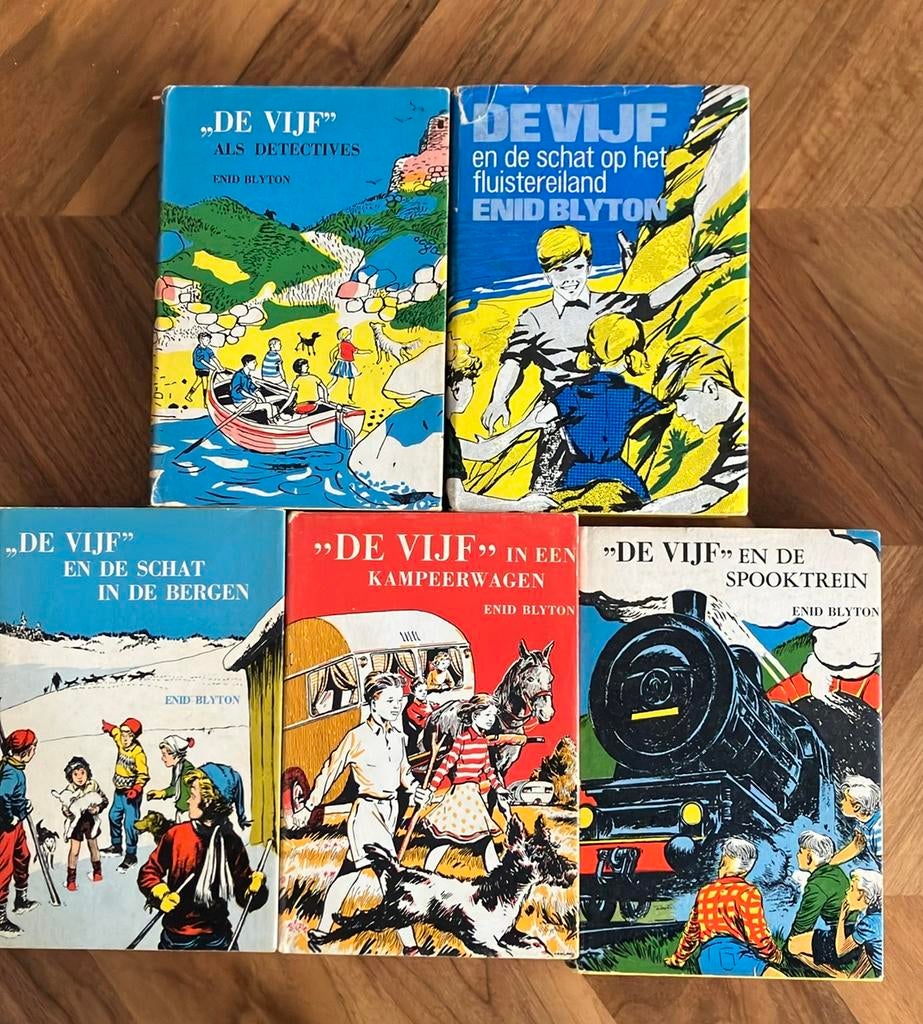 Vintage exemplaren “De Vijf” serie, Ophalen of Verzenden, Gelezen, Fictie