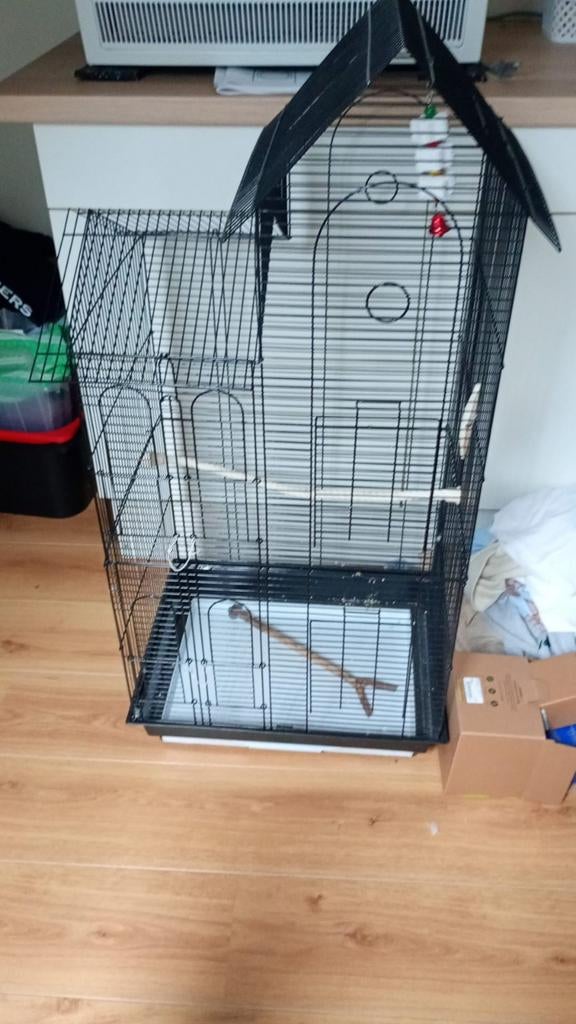 Vogelkooi keddoc, Ophalen, Zo goed als nieuw, Metaal, Vogelkooi