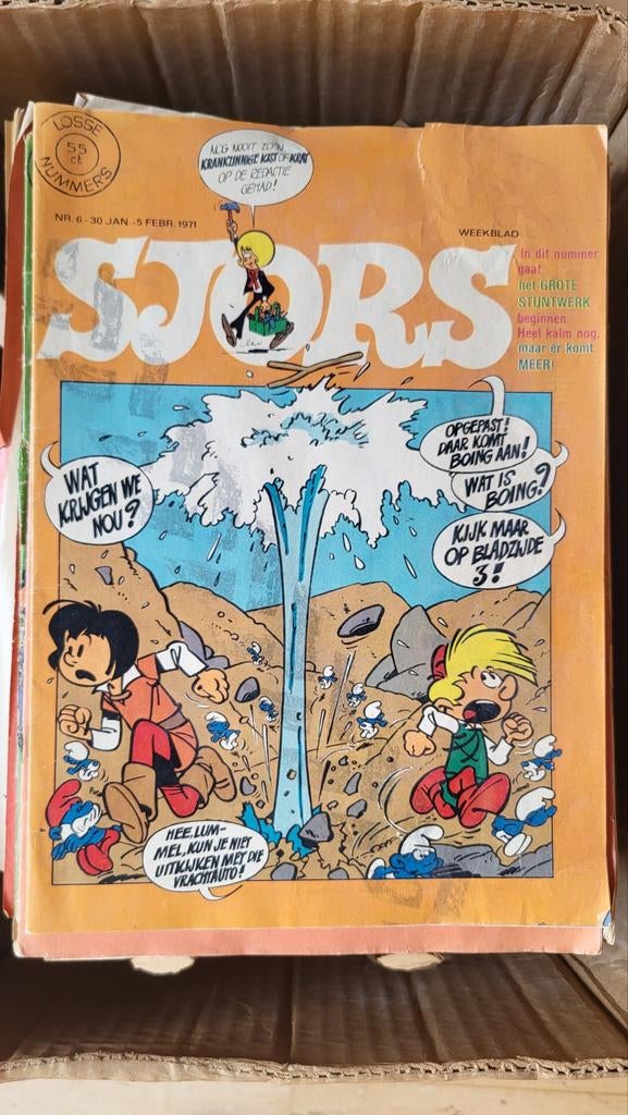 Sjors weekblad jaargang 1969-1974, Boeken, Meerdere stripboeken, Ophalen of Verzenden, Gelezen