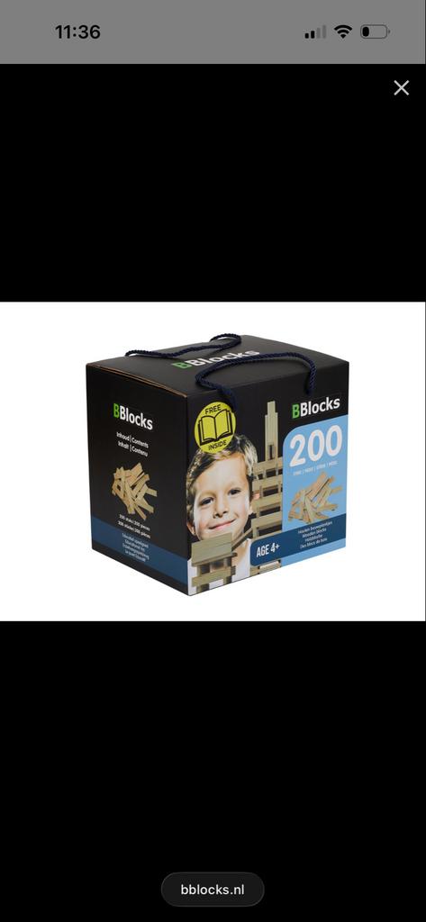 BBlocks 400 bouwplankjes, knikkerbaan, knikkerblokken, sets, Ophalen, Zo goed als nieuw