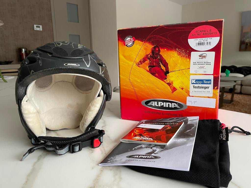 Alpina skihelm dames mt55-59, Sport en Fitness, Skiën en Langlaufen, Gebruikt, Overige typen, Minder dan 100 cm, Ophalen