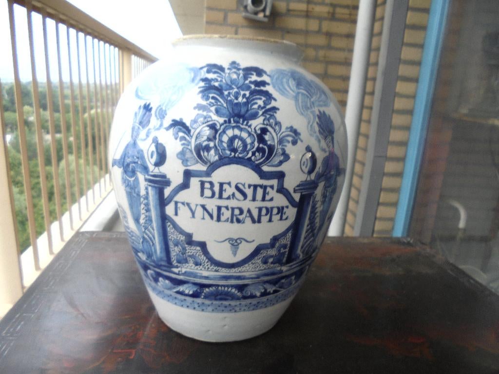 antiek delfts aardewerk tabakspot moriaan 18 eeuw, Antiek en Kunst, Antiek | Keramiek en Aardewerk, Ophalen of Verzenden