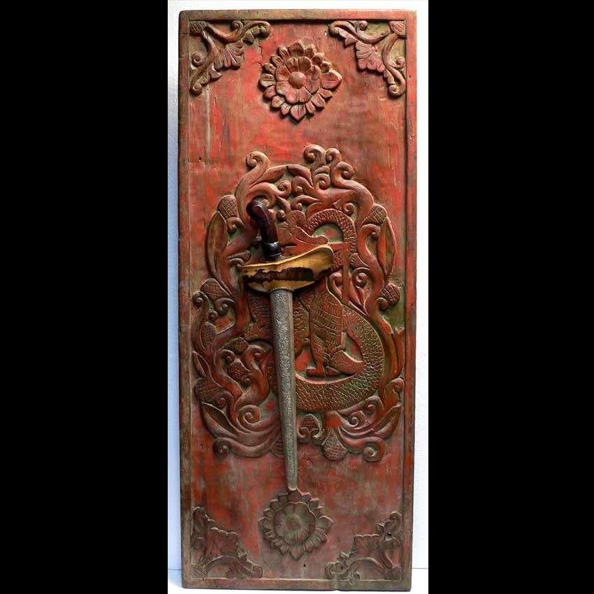 Blawong Keris Wayang & Naga draak Kris houder BL22 Indonesie, Antiek en Kunst, Ophalen of Verzenden