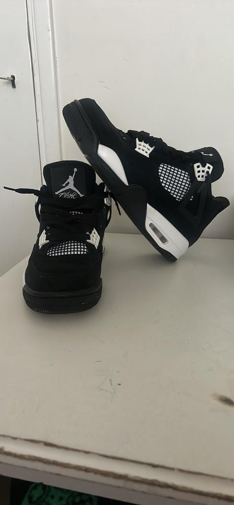 Jordan 4 | white thunder | maat: 42 | zo goed als nieuw!, Ophalen of Verzenden, Nike Air Jordan, Sneakers of Gympen, Zo goed als nieuw