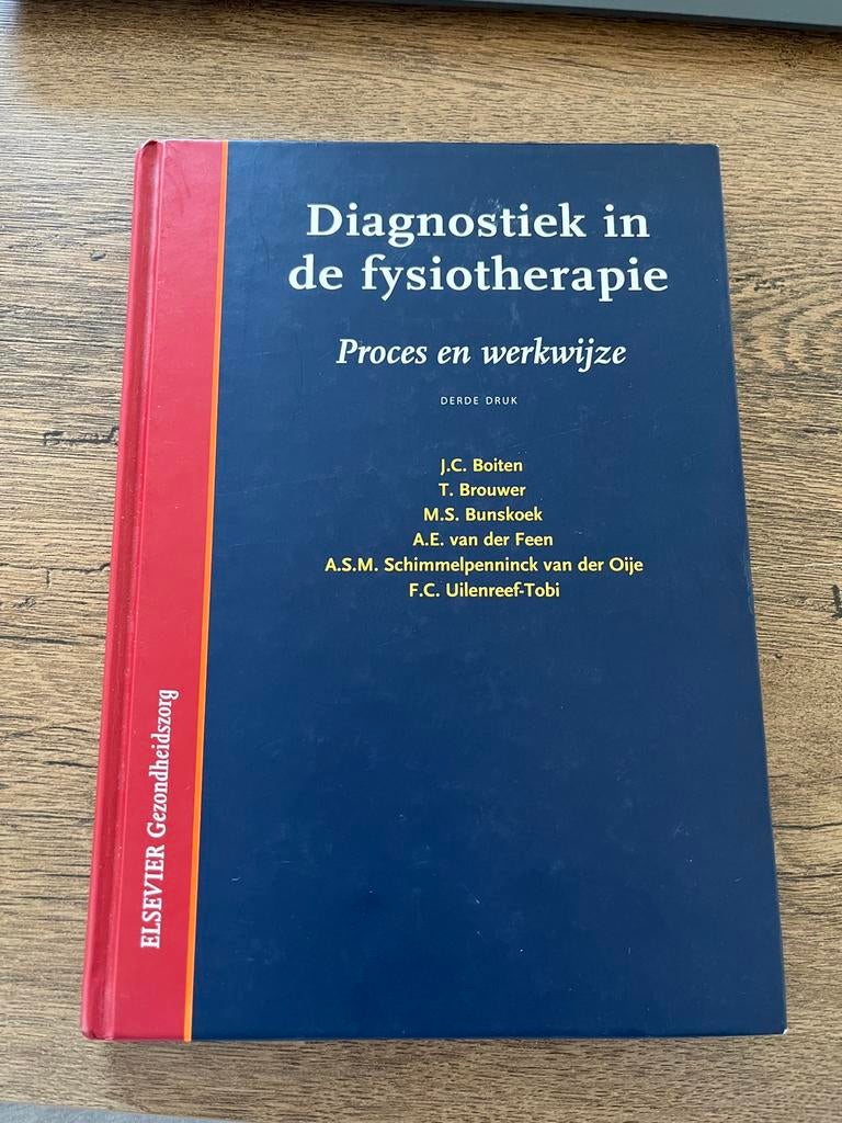 J.C. Boiten - Diagnostiek in de fysioptherapie, Ophalen of Verzenden, Zo goed als nieuw, J.C. Boiten