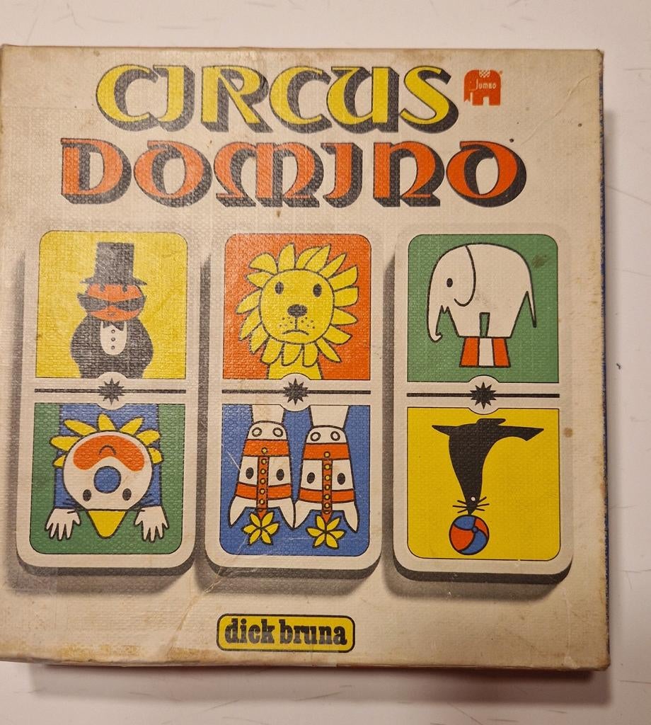 Dick Bruna Vintage Circus Dominospel - Compleet, Antiek en Kunst, Ophalen of Verzenden