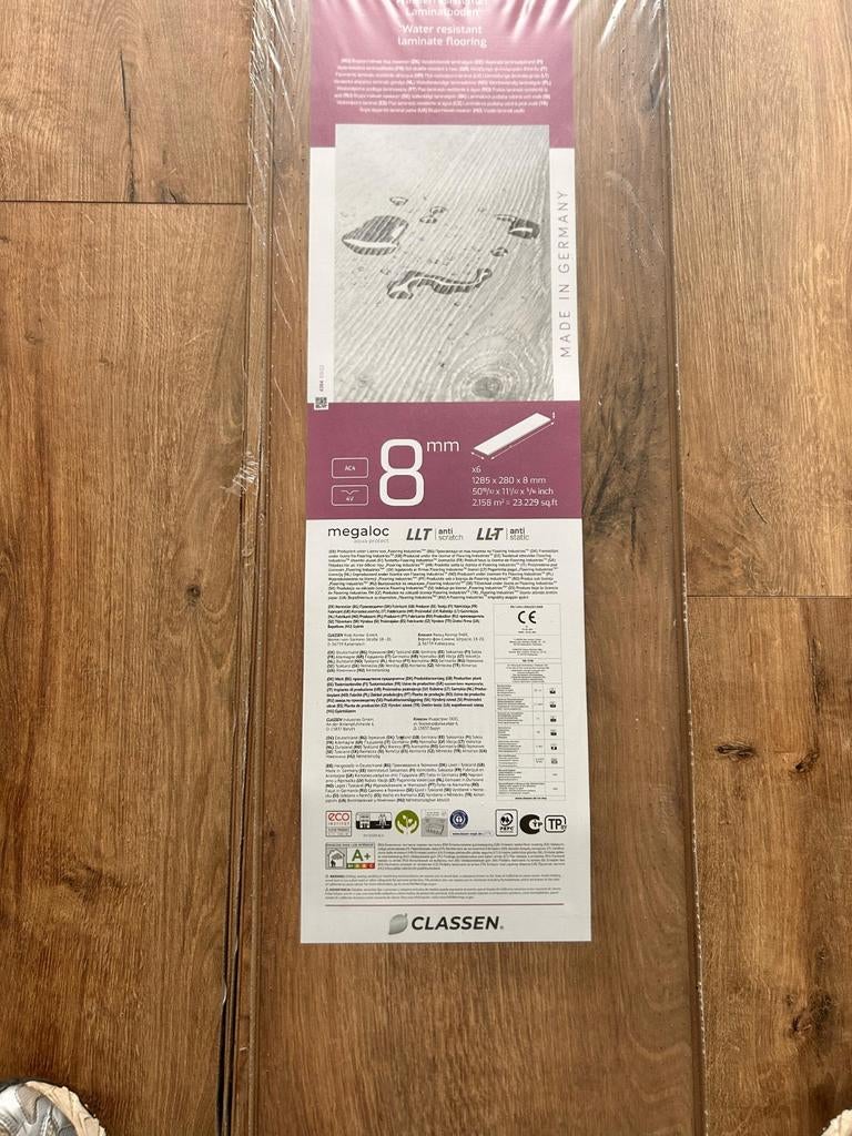 Laminaat ook geschikt voor vloerverwarming, Ophalen, Kunststof, Zo goed als nieuw, 10 m² of meer