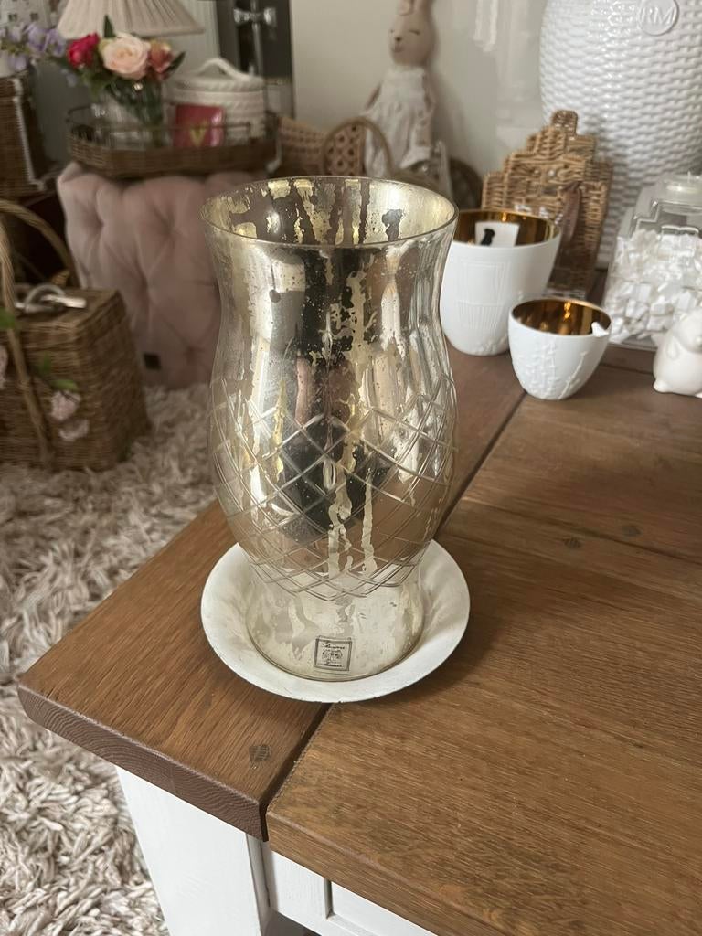 Rivièra Maison windlicht, armeluiszilver, oude collectie, Overige materialen, Nieuw, Ophalen of Verzenden, Kandelaar