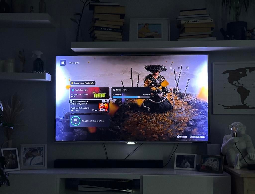 Samsung 55inch LED tv, Gebruikt, 50 Hz, Ophalen of Verzenden, Samsung