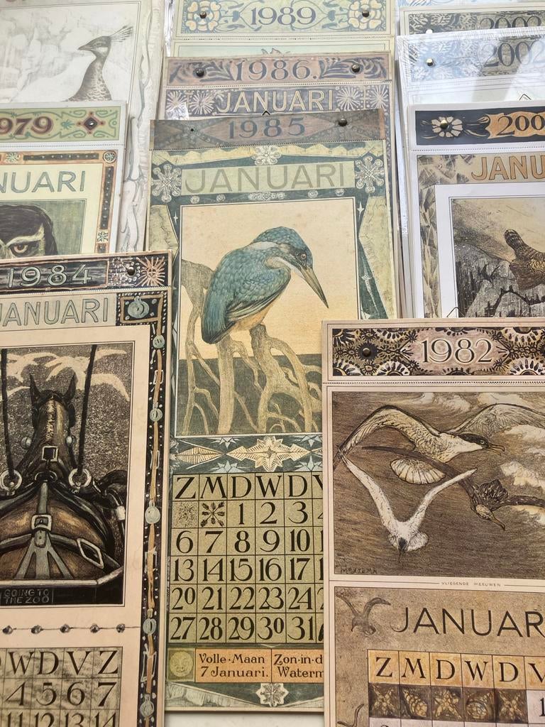 Van Hoytema kalenders, reproducties van litho’s, Verzenden