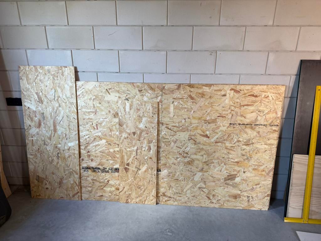 9mm osb platen, Doe-het-zelf en Verbouw, Platen en Panelen, Ophalen, Nieuw