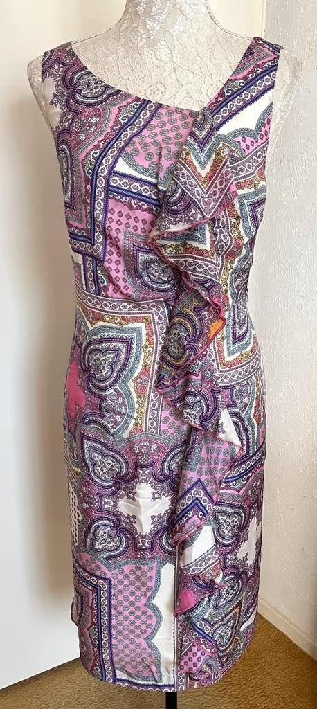 Comma zijden jurk maat 42[v]