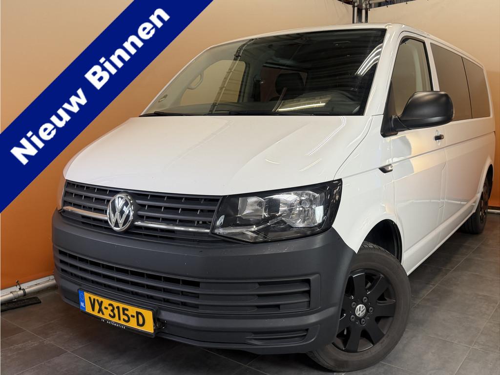 Volkswagen Transporter 2.0 TDI L2H1 Highline Dub Cab NAP cap, Auto's, Voorwielaandrijving, Euro 5, Gebruikt, Zwart