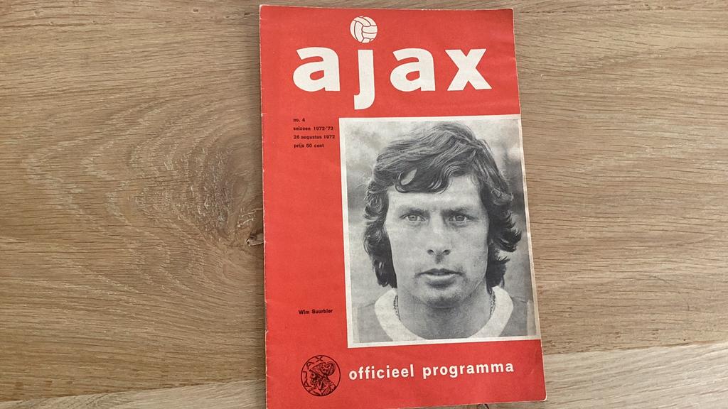 Programma Ajax  1972, Verzamelen, Ophalen of Verzenden, Gebruikt, Ajax, Boek of Tijdschrift