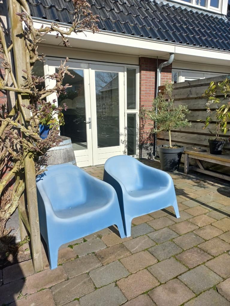 2x Ikea Skarpo tuinstoelen, Ophalen, Gebruikt, Kunststof