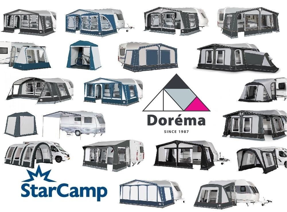 DOREMA VOORTENTEN, Caravans en Kamperen, Voortenten en Luifels, Dorema, Www.kampeerkoopje.nl, Info@kampeerkoopje.nl, Nieuw