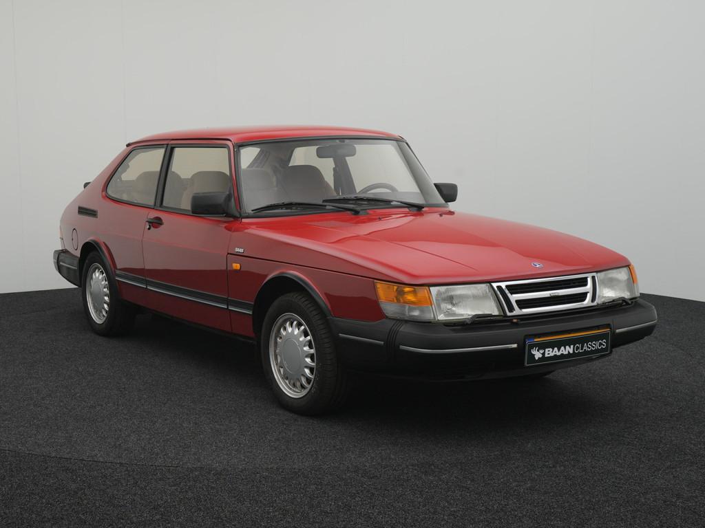 Saab 900 2.0i-16 (bj 1991), Auto's, Oldtimers, Voorwielaandrijving, Stof, Beige, Origineel Nederlands