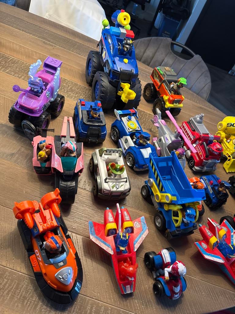 Grote Paw Patrol Verzameling: Voertuigen, Bus & Uitkijktoren, Ophalen of Verzenden, Gebruikt, Jongen of Meisje