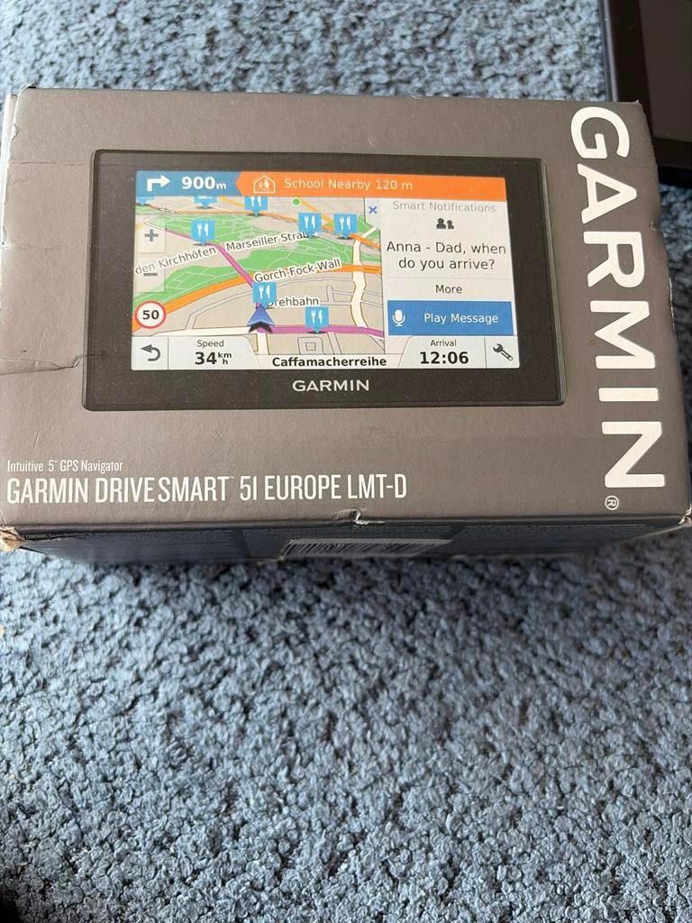 Garmin DriveSmart 51 Europa LMT-D GPS Navigator, Ophalen of Verzenden, Zo goed als nieuw