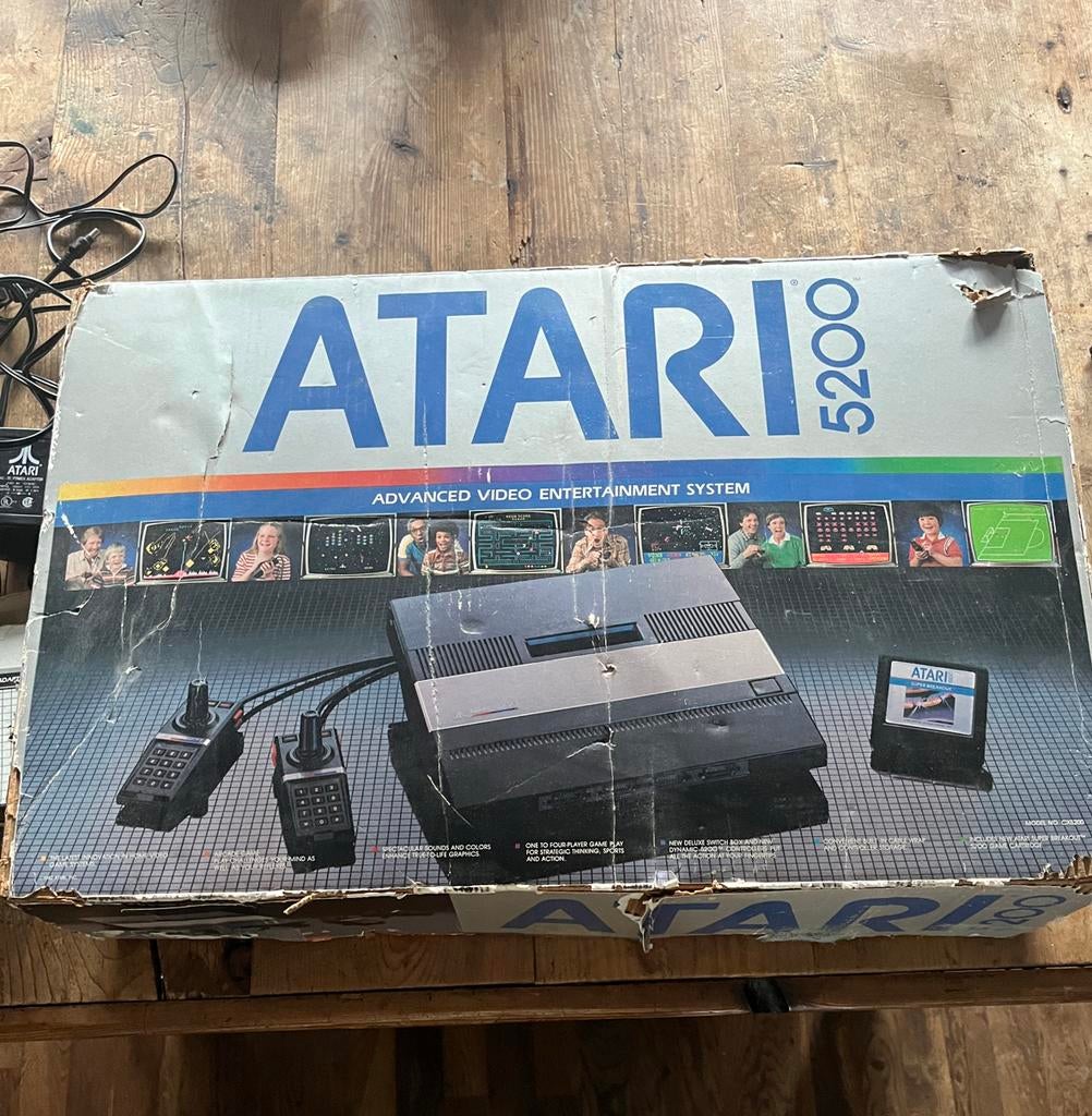 Atari 5200 met 8 games en 2 controllers, Overige modellen, Met 2 controllers, Ophalen of Verzenden, Gebruikt