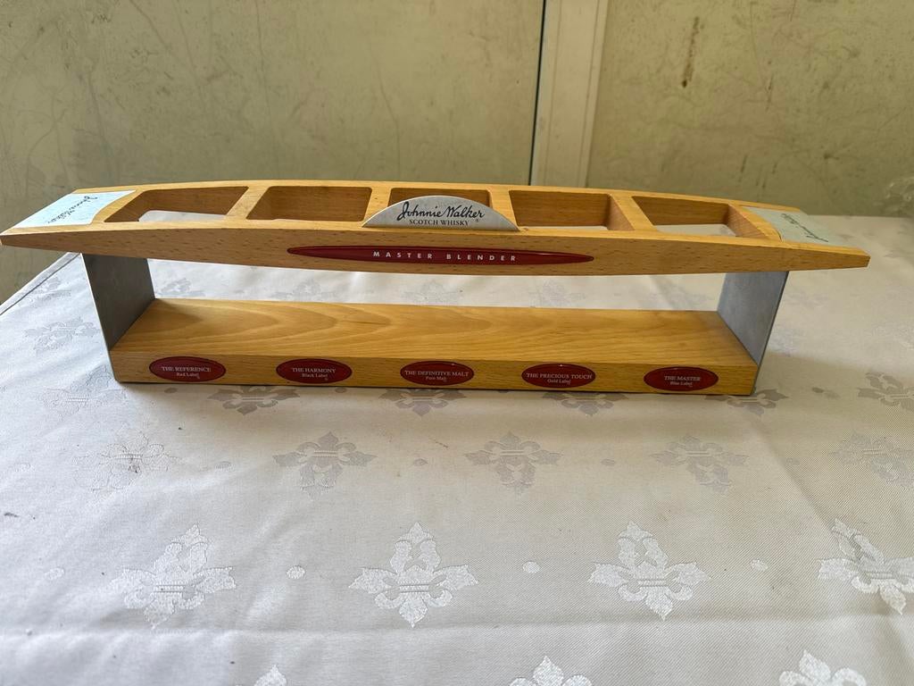 Johnnie Walker Master Blender display - Houten whisky houder, Ophalen of Verzenden, Zo goed als nieuw, Gebruiksvoorwerp
