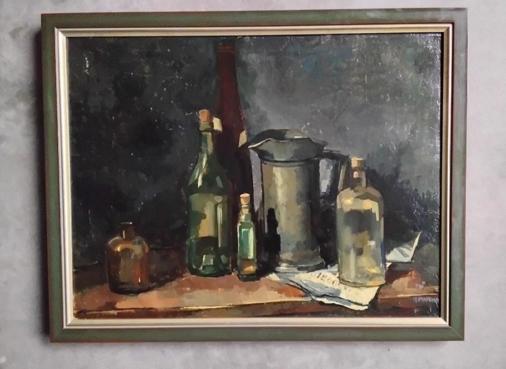 Schilderij van H. Postma origineel op doek, Ophalen