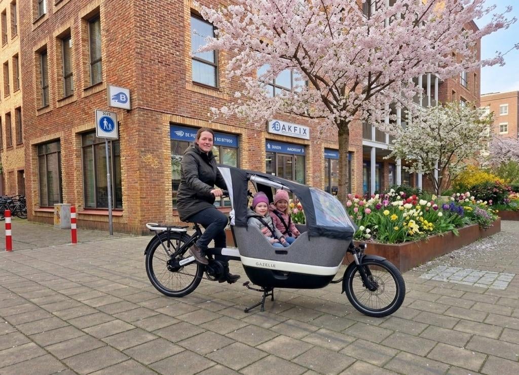 Zo goed als nieuwe Gazelle Makki bakfiets, Huif, Info@gazelle.nl, Ophalen of Verzenden, Zo goed als nieuw