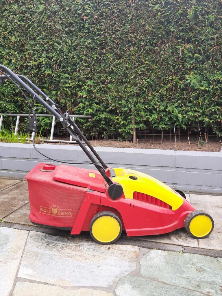 Grasmaaier wolf garten elektronisch, Ophalen of Verzenden, Gebruikt
