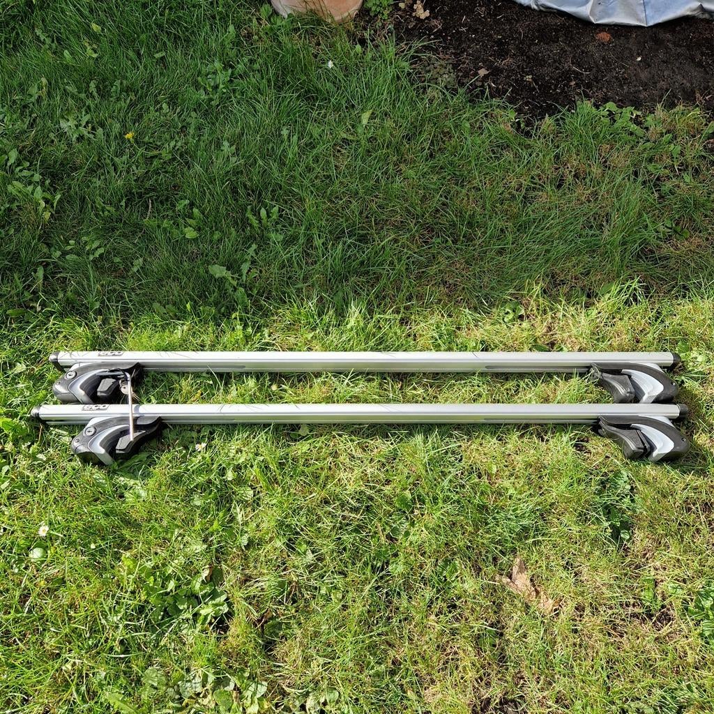 Dakdragers ECU Alubase 120 universeel voor open rails, Auto diversen, Ophalen of Verzenden, Gebruikt