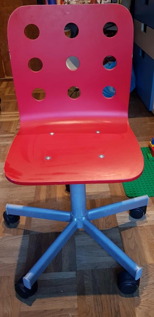 Bureaustoel voor kinderen, rood (ikea), Ophalen, Rood