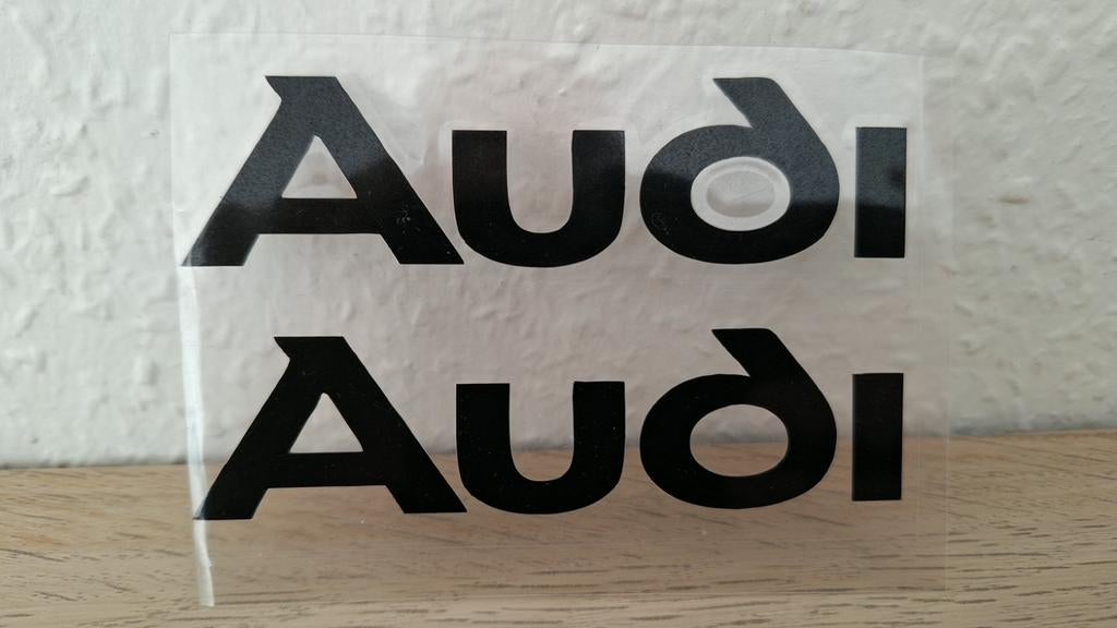 Audi 2X Stickers, Auto diversen, Autostickers, Ophalen of Verzenden