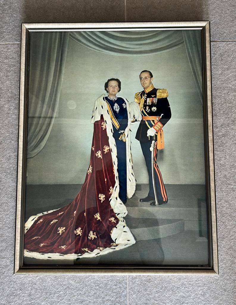 Statieportret Juliana en Bernard, Ophalen of Verzenden