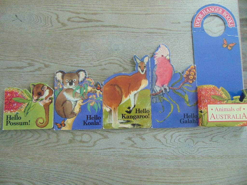 Door-hanger books 4x boeken Engels - Animals of Australia, Gelezen, Fictie algemeen, Jongen of Meisje, Ophalen of Verzenden