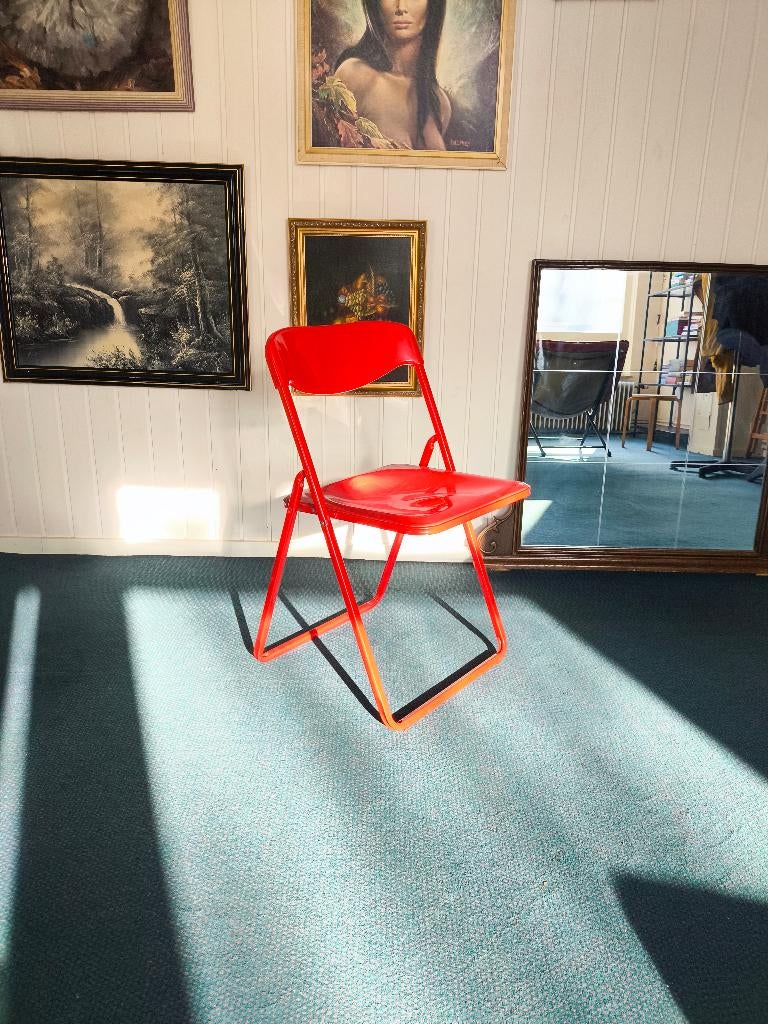 IKEA TED klapstoel – Niels Gammelgaard (rood), Kunststof, Gebruikt, Ophalen of Verzenden, Eén