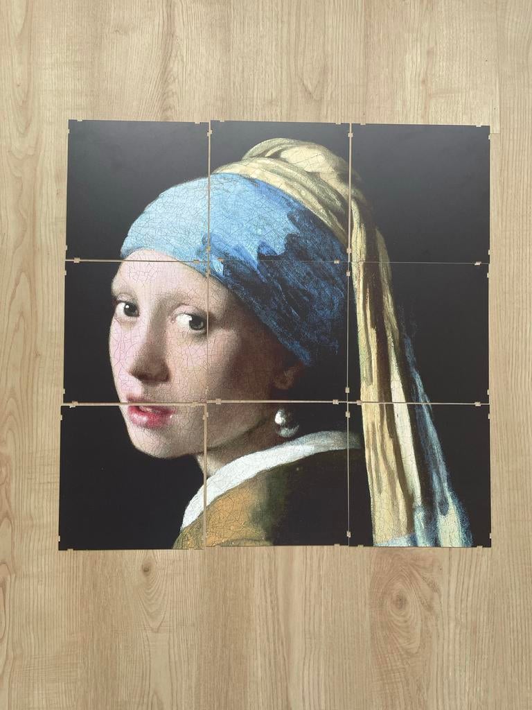 Kliktegels Meisje met de Parel - Johannes Vermeer, Huis en Inrichting, Gebruikt, Meerkleurig, Klassiek, Ophalen of Verzenden