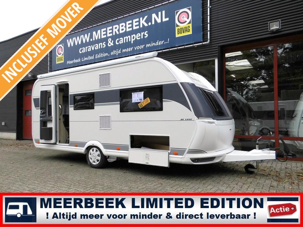 Hobby De Luxe 495 UL 4289,= KORTING +AIRCO +THULE +MOVER !, Schokbreker, Rondzit, Hobby, 5 tot 6 meter