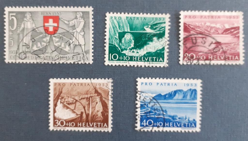Zwitserland Pro Patria 1953 Gestempeld, Ophalen of Verzenden, Gestempeld