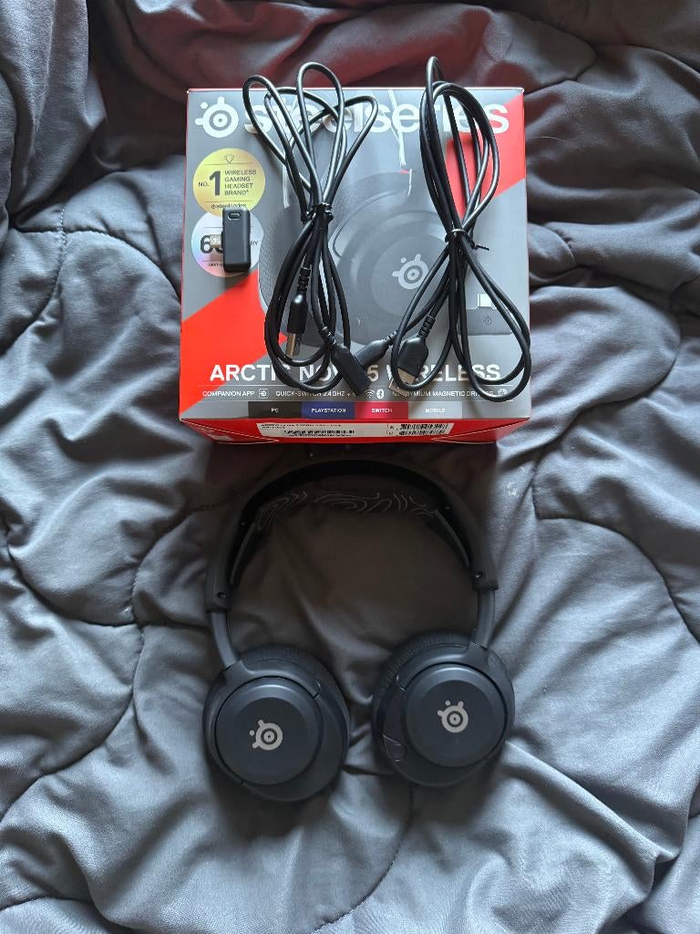 SteelSeries Arctis Nova 5 Wireless - Gaming Headset - Zwart, Computers en Software, Headsets, Mute-functie, Steelseries Arctis