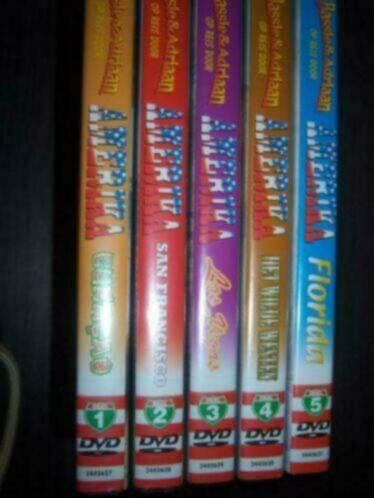 Bassie en Adriaan Reis door Amerika (5 dvd's) in goede staat, Avontuur, Verzenden, Alle leeftijden, Zo goed als nieuw