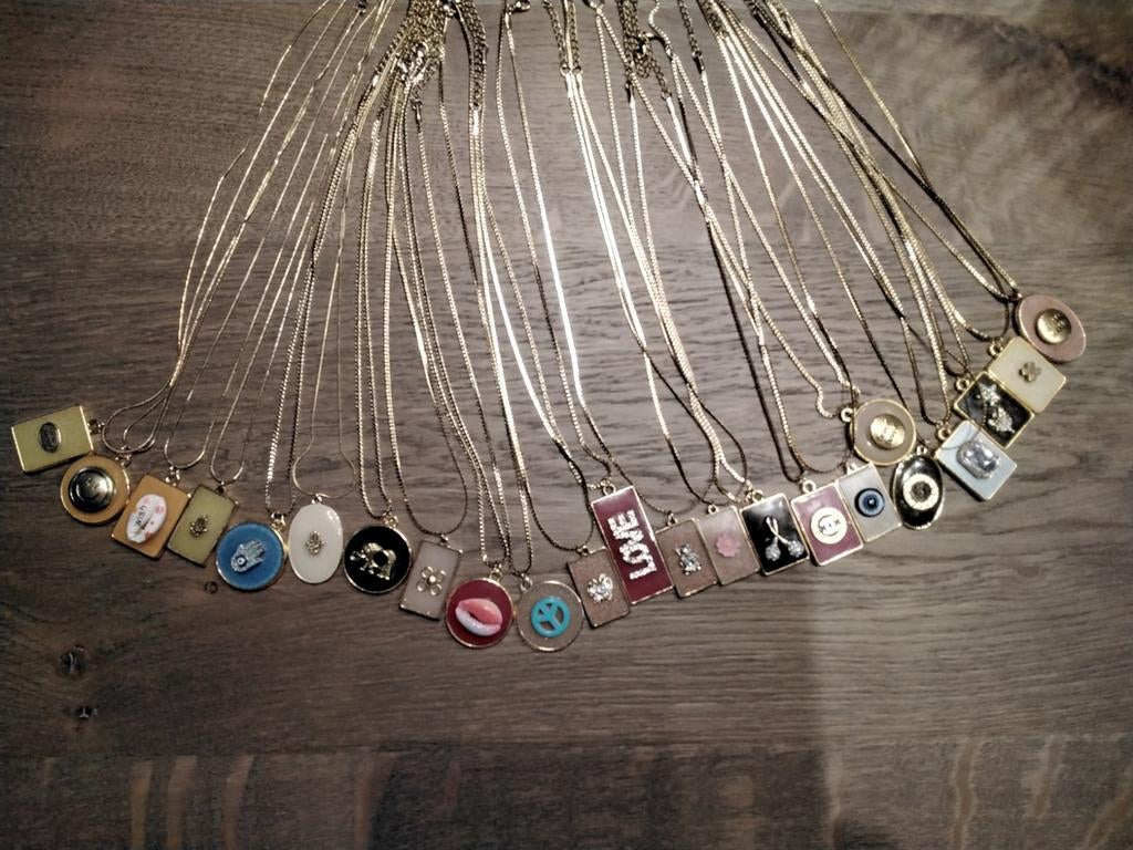 Hanger met ketting, Verzenden, Nieuw, Zilver, Overige materialen