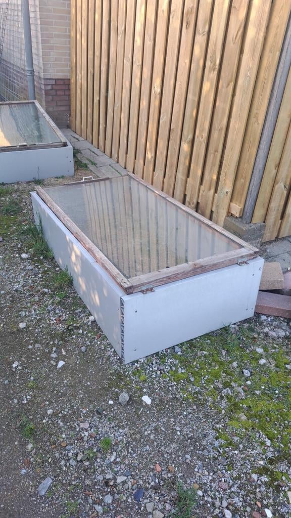 Kweekbakken met glazen deksel - Ideaal voor moestuin, Ophalen, Overige materialen, Gebruikt, Kweekkas