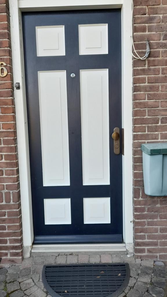 Voordeur hout 211,5 x 88,5 met hang- en sluitwerk, Ophalen of Verzenden