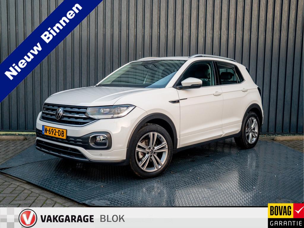 Volkswagen T-Cross 1.0 TSI R-Line | LED | Stoel verw. | Clim, 12 maanden, T-Cross, Gebruikt, Leder en Stof