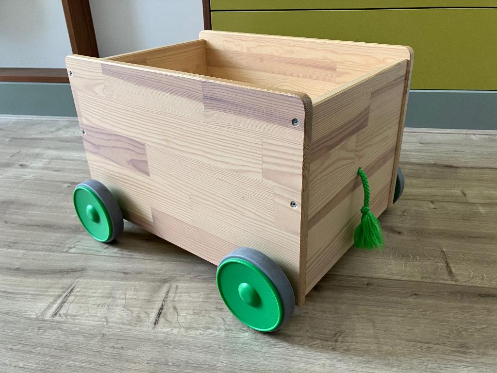 IKEA flisat speelgoedkar / speelgoedkist op wielen, Ophalen, Zo goed als nieuw, Overige typen