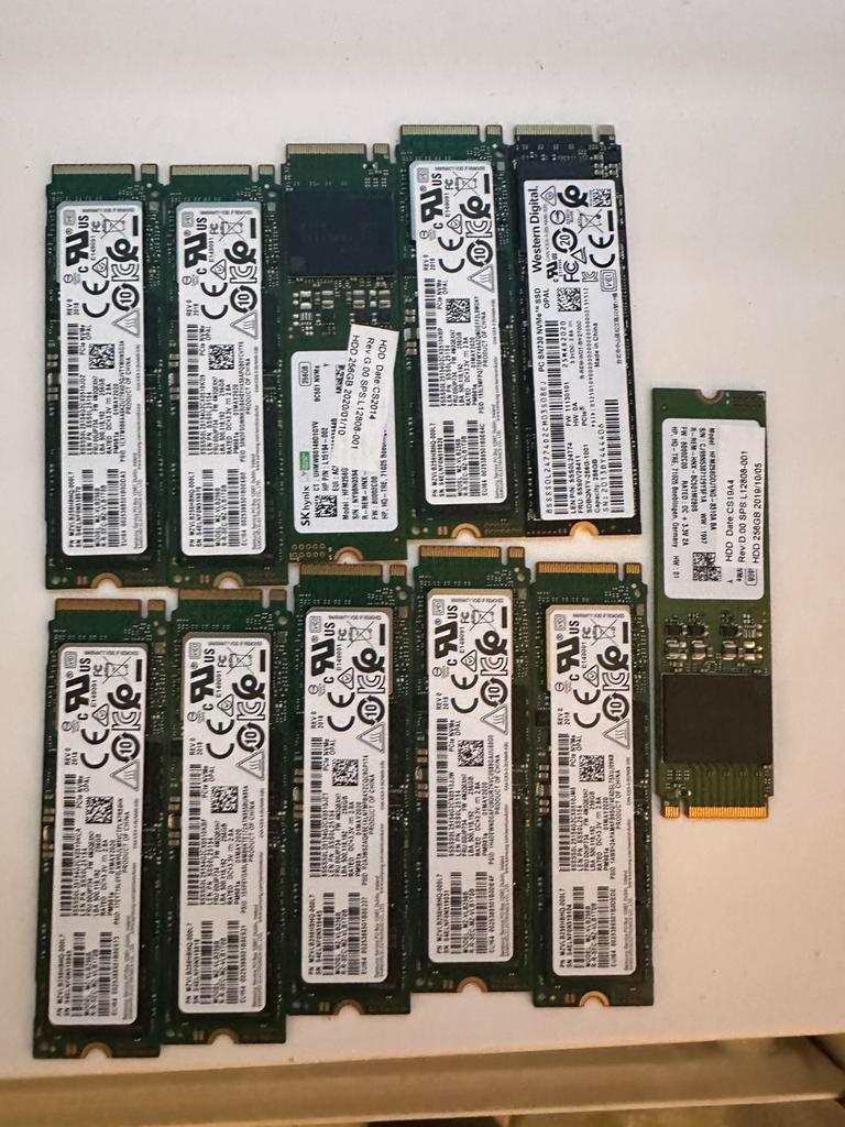 Partijs ssd m2 Koopje, Computers en Software, Harde schijven, Ophalen of Verzenden, Zo goed als nieuw, Laptop, Overige aansluitingen