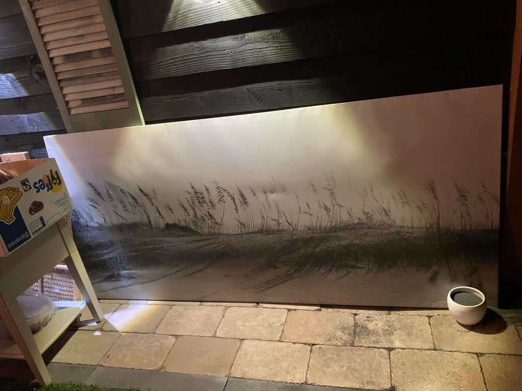 Groot canvas schilderij voor binnen of buiten, Huis en Inrichting, Woonaccessoires | Schilderijen, Tekeningen en Foto's, Gebruikt