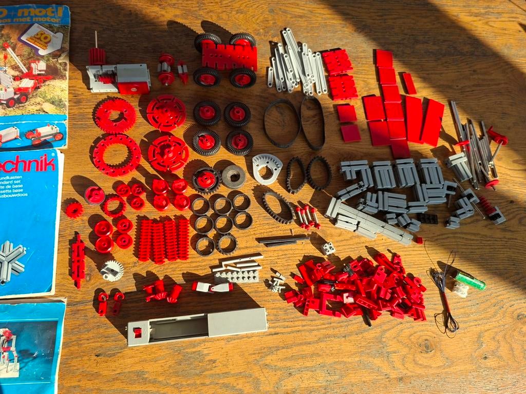 Fischer Technik + boekjes, Ophalen