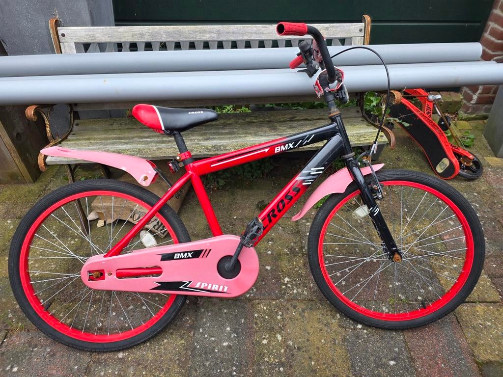 Kinderfiets 22 inch rood - Gebruikt, werkt goed, Ophalen, Gebruikt, 20 inch of meer