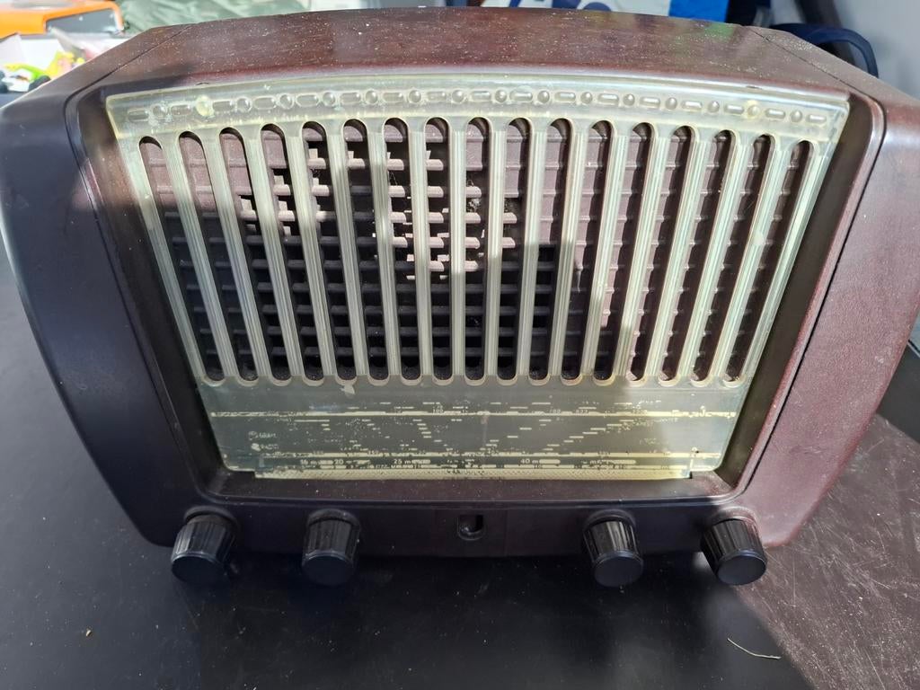 Vintage Philips buizenradio - Decoratief object, Ophalen of Verzenden, Gebruikt, Radio